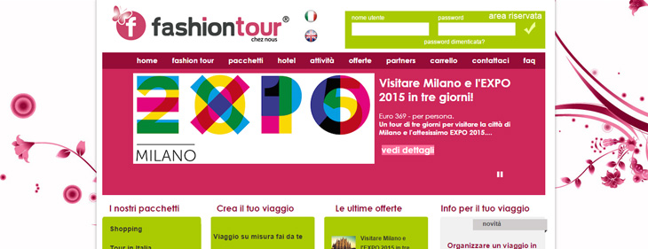 Nuovo Sito web per il Tour Operator FASHION TOUR
